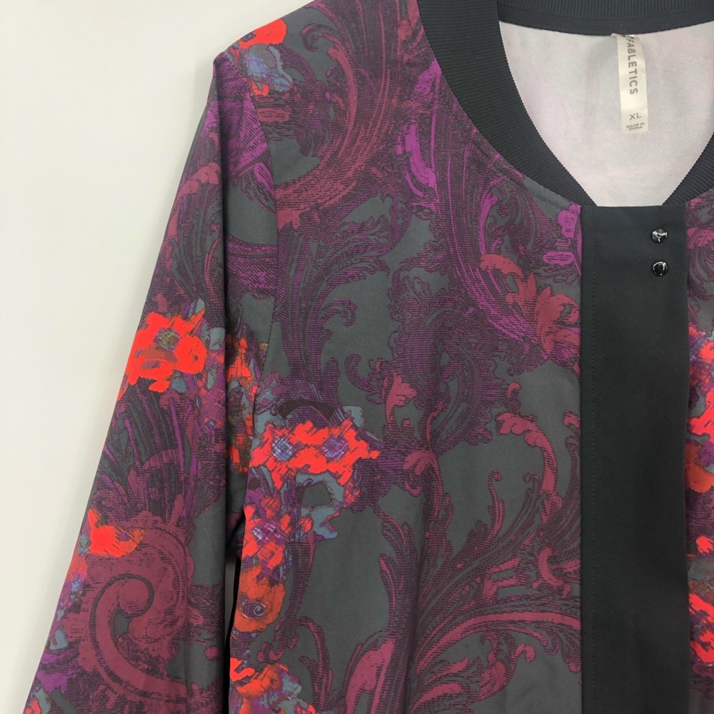 Fabletic Floral Ithaca Bomber Athletic Jacket - Picture 7 of 16